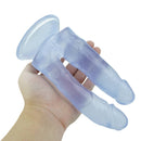 7.48in Double Realistic Dildo With Sucker For Female Using