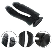 7.48in Double Realistic Dildo With Sucker For Female Using