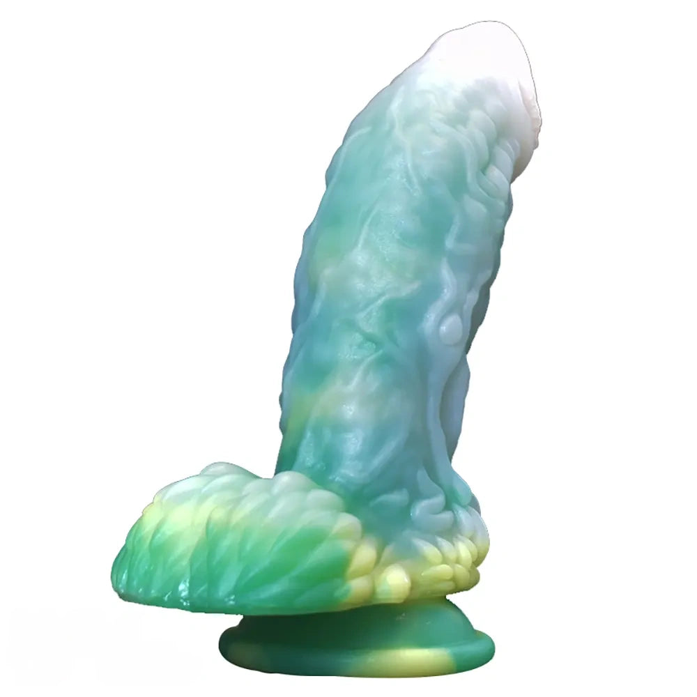 7.48in Dragon Silicone Soft Luminous Dildo Suction Cup Dick Sex Toy