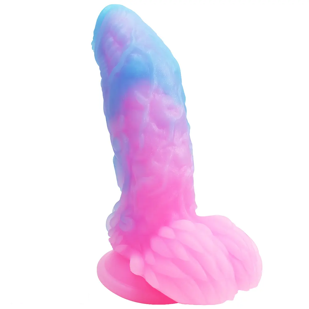7.48in Dragon Silicone Soft Luminous Dildo Suction Cup Dick Sex Toy