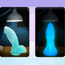 7.48in Dragon Silicone Soft Luminous Dildo Suction Cup Dick Sex Toy