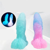 7.48in Dragon Silicone Soft Luminous Dildo Suction Cup Dick Sex Toy