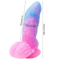 7.48in Dragon Silicone Soft Luminous Dildo Suction Cup Dick Sex Toy