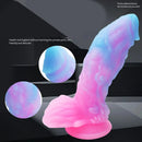 7.48in Dragon Silicone Soft Luminous Dildo Suction Cup Dick Sex Toy