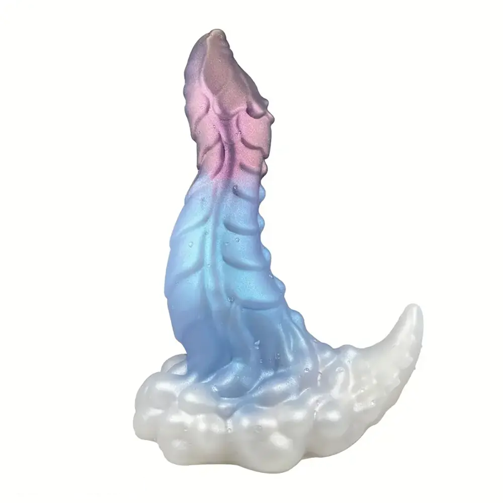 7.48in Dragon Soft Silicone Animal Cock Dildo For Anal Using Sex