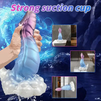 7.48in Dragon Soft Silicone Animal Cock Dildo For Anal Using Sex
