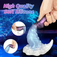 7.48in Dragon Soft Silicone Animal Cock Dildo For Anal Using Sex