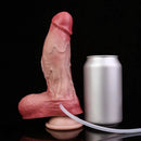 7.48in Dual Density Silicone Ejaculating Dildo Male Female Penis Anal Toy