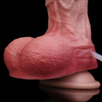 7.48in Dual Density Silicone Ejaculating Dildo Male Female Penis Anal Toy