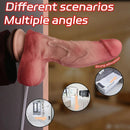 7.48in Dual Density Silicone Ejaculating Dildo Male Female Penis Anal Toy