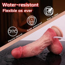 7.48in Dual Density Silicone Ejaculating Dildo Male Female Penis Anal Toy