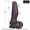 7.48in Dual Density Silicone Soft Real Cock Dildo For G Spot and Anal Play