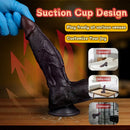 7.48in Dual Density Silicone Soft Real Cock Dildo For G Spot and Anal Play