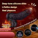 7.48in Dual Density Silicone Soft Real Cock Dildo For G Spot and Anal Play