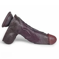 7.48in Dual Density Silicone Soft Real Cock Dildo For G Spot and Anal Play