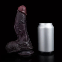 7.48in Dual Density Silicone Soft Real Cock Dildo For G Spot and Anal Play