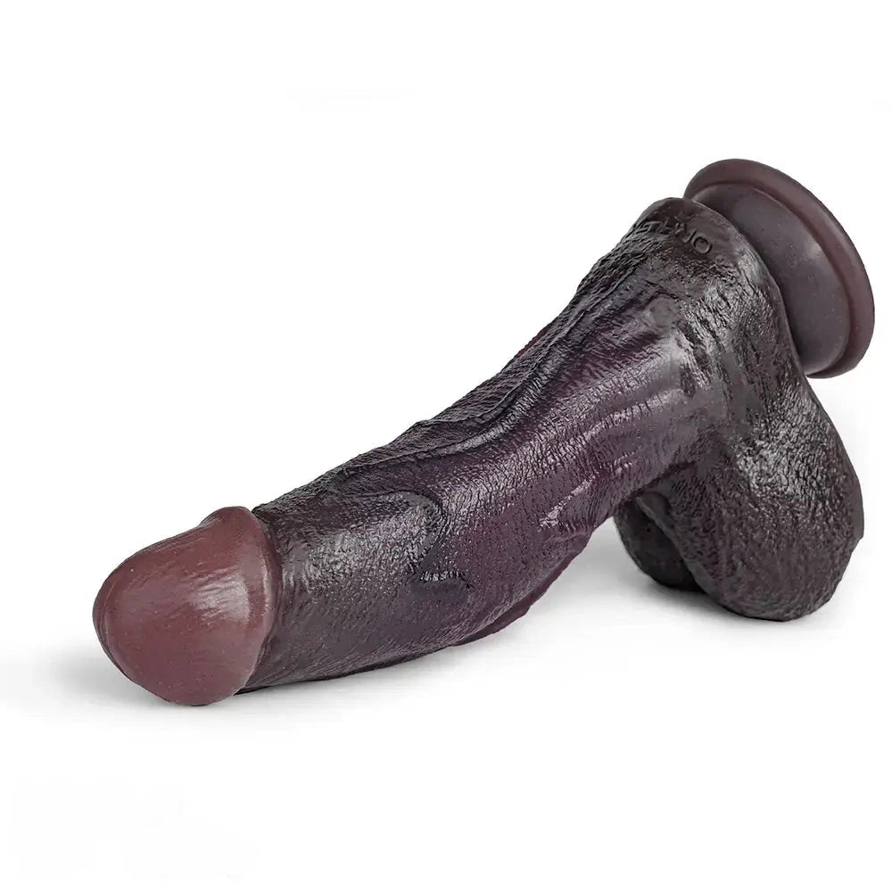 7.48in Dual Density Silicone Soft Real Cock Dildo For G Spot and Anal Play
