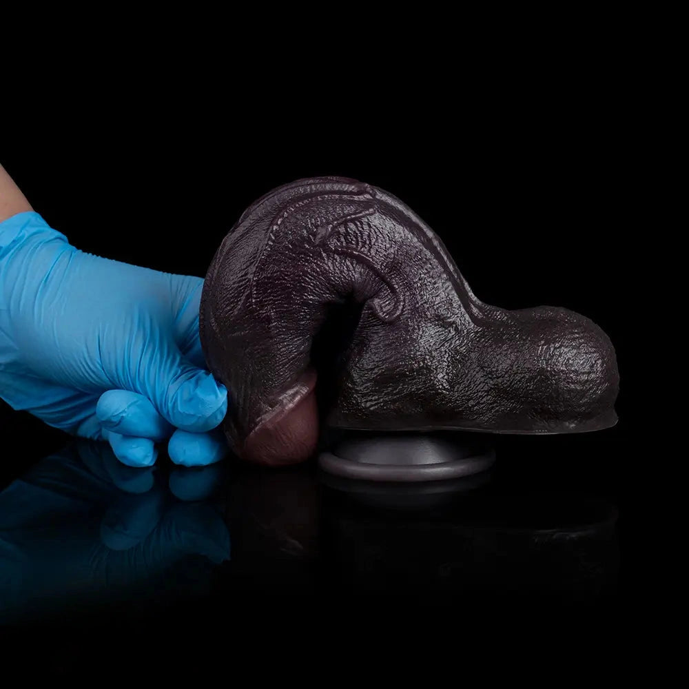 7.48in Dual Density Silicone Soft Real Cock Dildo For G Spot and Anal Play