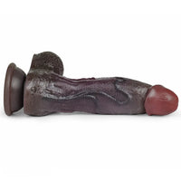 7.48in Dual Density Silicone Soft Real Cock Dildo For G Spot and Anal Play