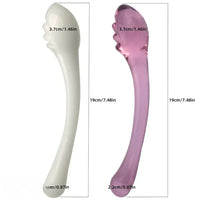 7.48in Durable Hygienic Glass Elegant Handheld Dildo For Couples