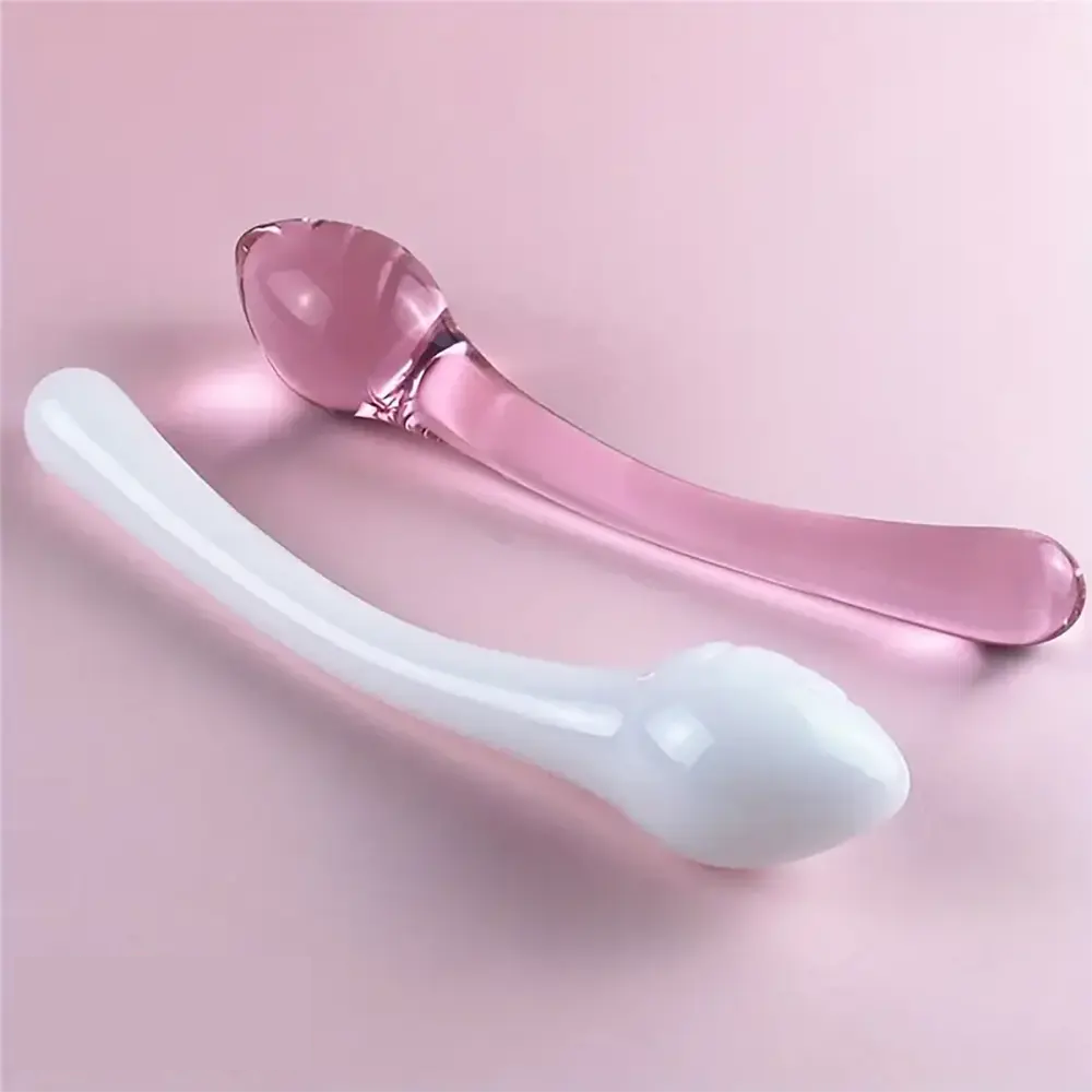 7.48in Durable Hygienic Glass Elegant Handheld Dildo For Couples