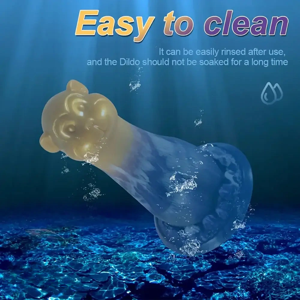 7.48in Exotic Thick Monkey Fantasy Soft Dildo With Suction Cup Penis