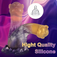 7.48in Exotic Thick Monkey Fantasy Soft Dildo With Suction Cup Penis