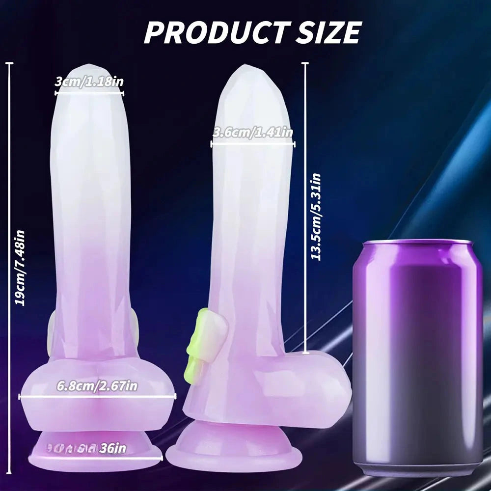 7.48in Fantasy Animal Silicone Dildo For Prostate Vaginal Training Cock