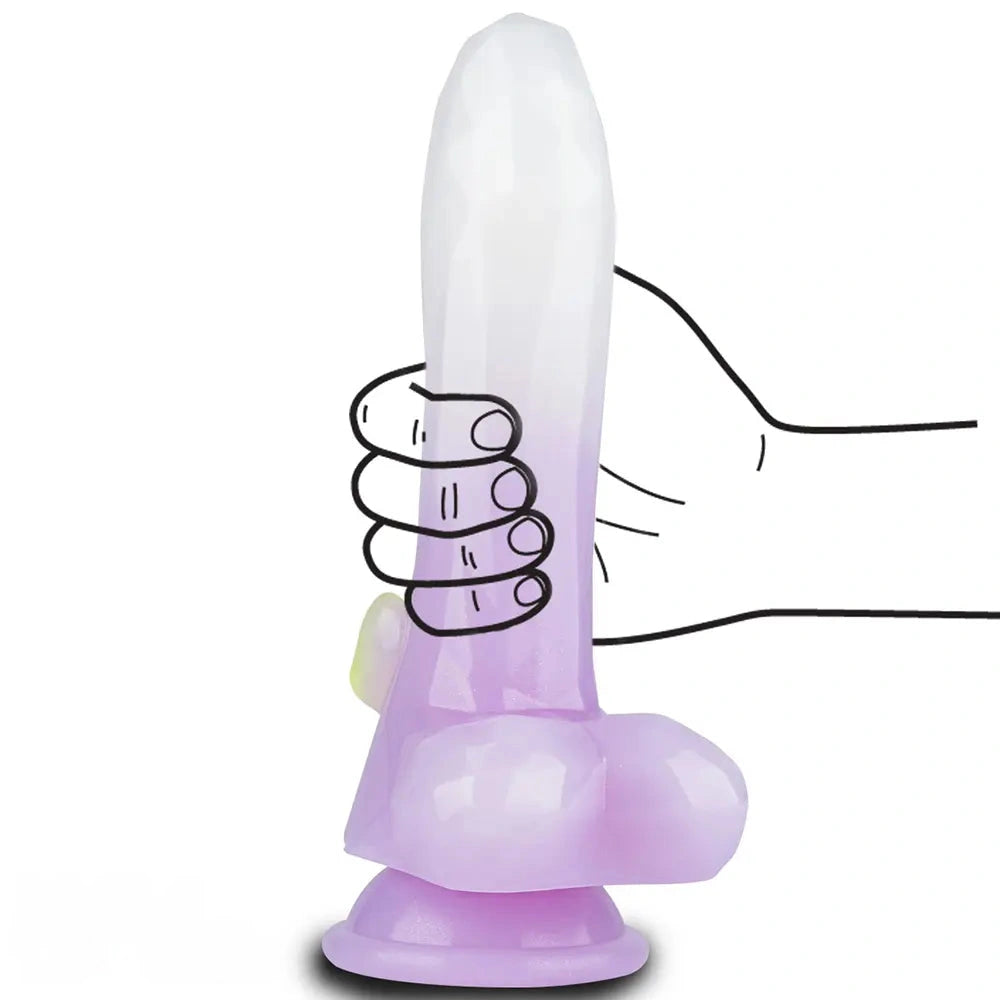 7.48in Fantasy Animal Silicone Dildo For Prostate Vaginal Training Cock