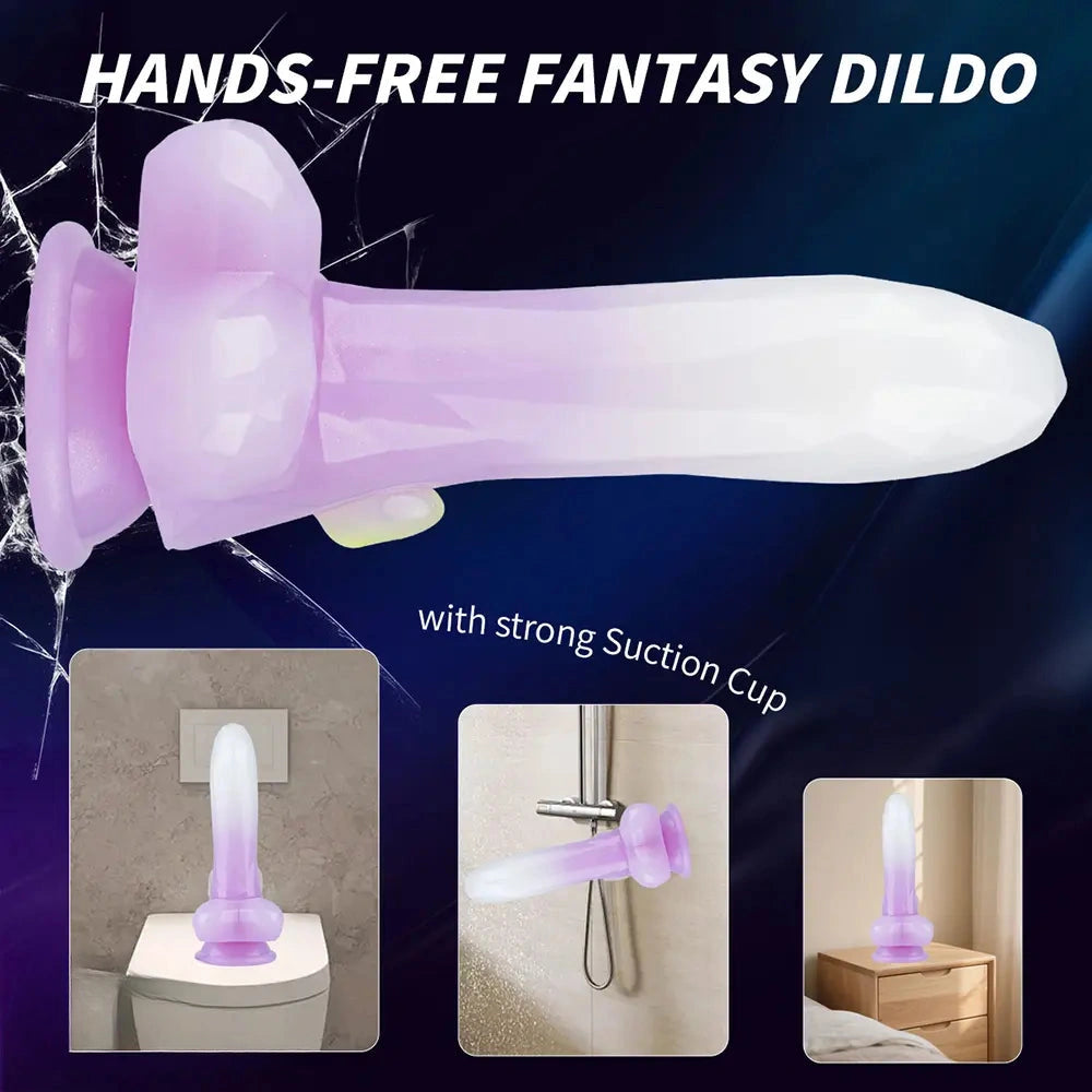 7.48in Fantasy Animal Silicone Dildo For Prostate Vaginal Training Cock