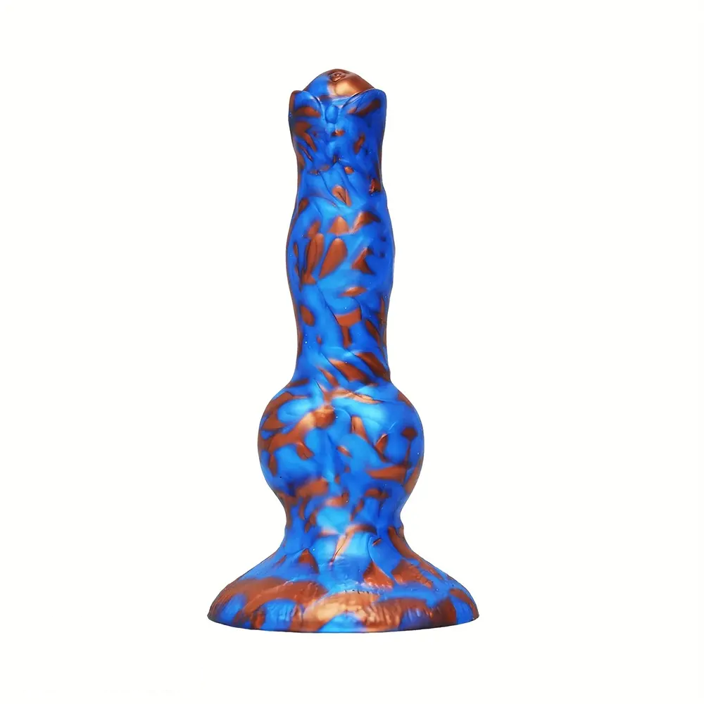7.48in Fantasy Knot Dog Dildo For Women Silicone Thick Soft Realistic Dildo