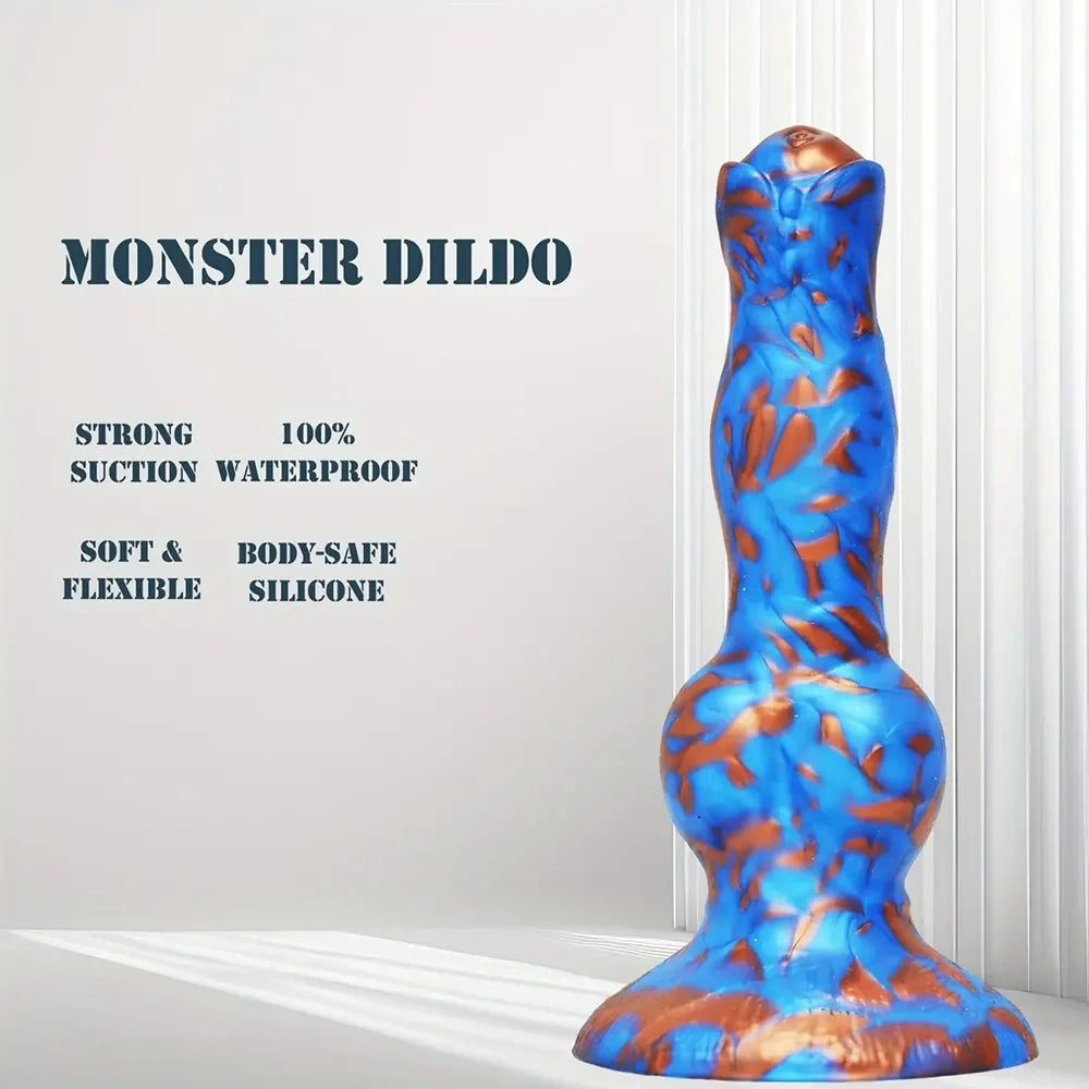 7.48in Fantasy Knot Dog Dildo For Women Silicone Thick Soft Realistic Dildo