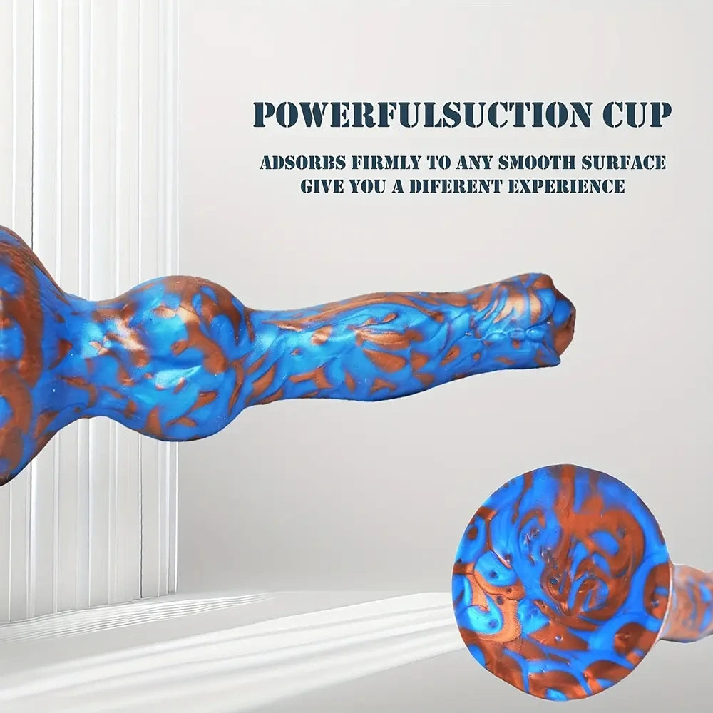 7.48in Fantasy Knot Dog Dildo For Women Silicone Thick Soft Realistic Dildo