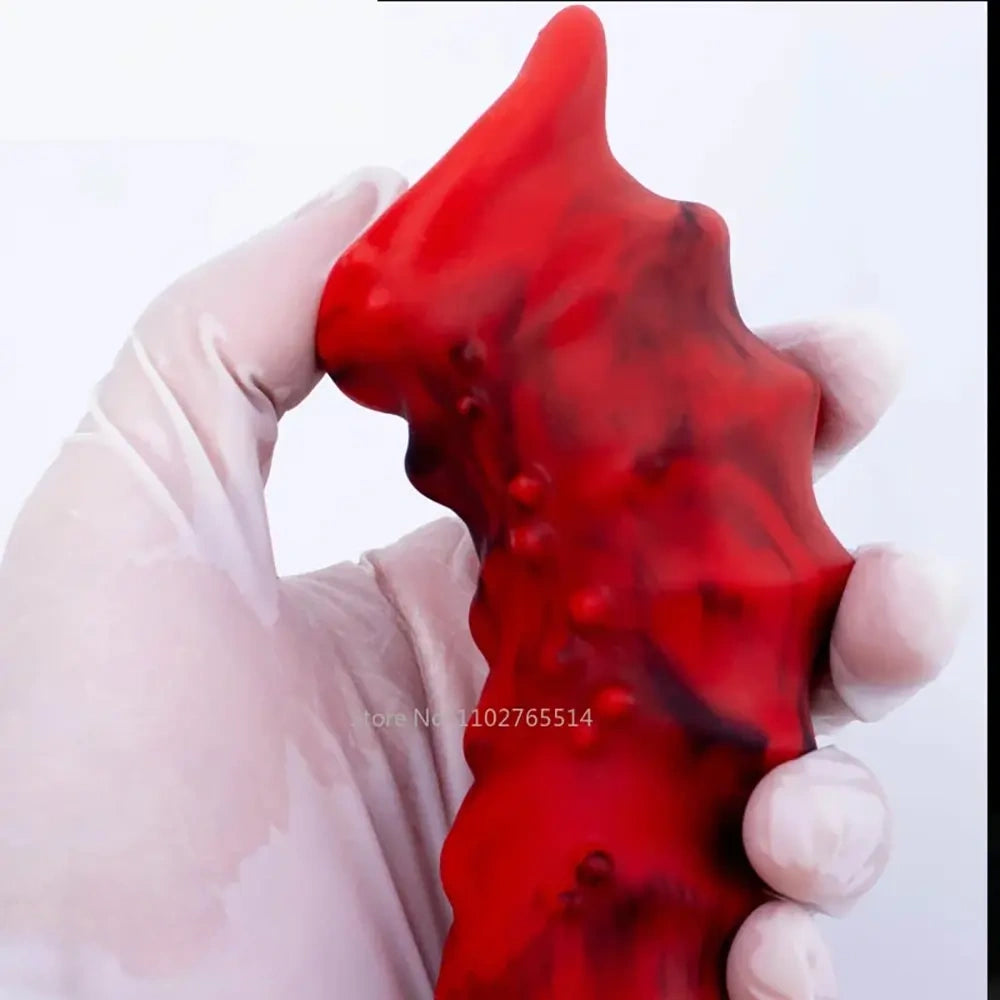 7.48in Fantasy Monster Exotic Alien Silicone Soft Suction Cup Dildo