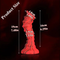 7.48in Fantasy Monster Exotic Alien Silicone Soft Suction Cup Dildo