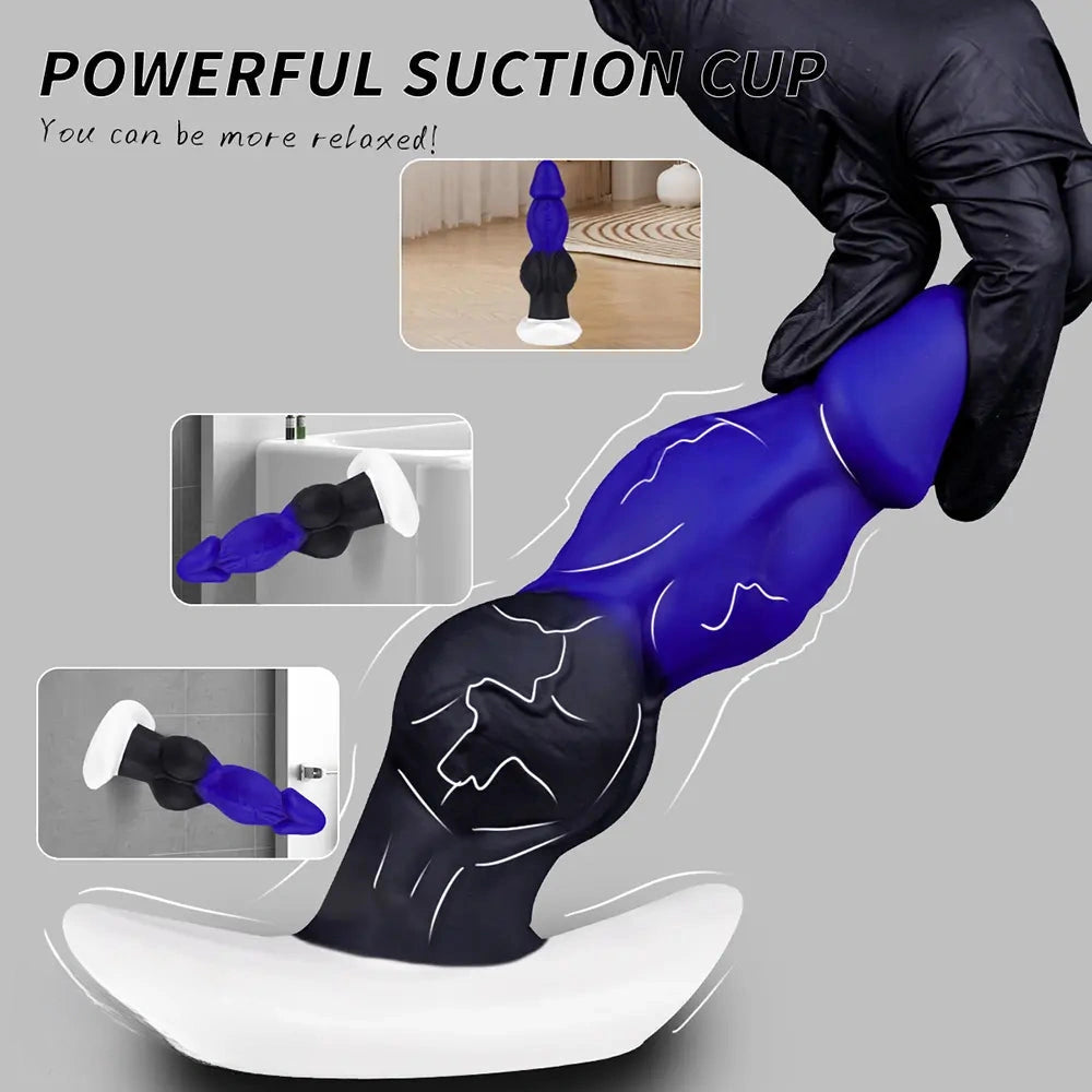 7.48in Fantasy Silicone Dildo For G-spot Anus Dual Pleasure Men Lesbian