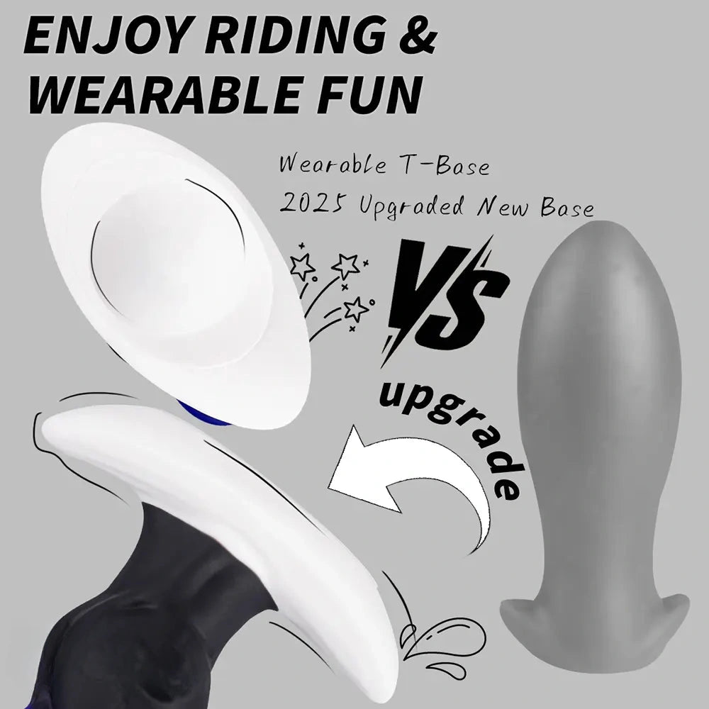 7.48in Fantasy Silicone Dildo For G-spot Anus Dual Pleasure Men Lesbian