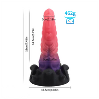 7.48in Fantasy Silicone Monster Cock Soft Dildo Adult Sex Toy Cock Sex