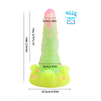 7.48in Fantasy Silicone Monster Cock Soft Dildo Adult Sex Toy Cock Sex