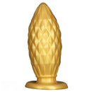 7.48in Gold Silicone Soft Butt Plug Dildo For Men And Women Sexual Toy