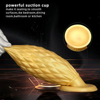 7.48in Gold Silicone Soft Butt Plug Dildo For Men And Women Sexual Toy