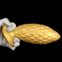 7.48in Gold Silicone Soft Butt Plug Dildo For Men And Women Sexual Toy