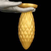 7.48in Gold Silicone Soft Butt Plug Dildo For Men And Women Sexual Toy