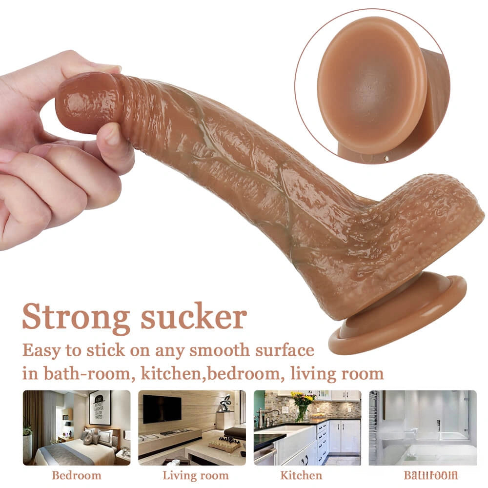 7.48in Good Silicone Riding Big Dildo With Sexy Glans