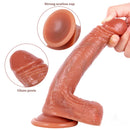 7.48in Hard Wife Fucks Dildo With Strong Sucker Sex Toy