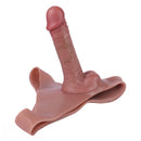 7.48in Hollow Penis Dildo Sleeve Silicone Soft Pants For Hanging Simulation