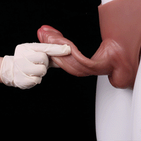 7.48in Hollow Penis Dildo Sleeve Silicone Soft Pants For Hanging Simulation