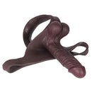 7.48in Hollow Strap on Silicone Soft Dildo Panty For Manual Climax Toy