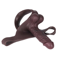 7.48in Hollow Strap on Silicone Soft Dildo Panty For Manual Climax Toy