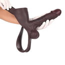 7.48in Hollow Strap on Silicone Soft Dildo Panty For Manual Climax Toy